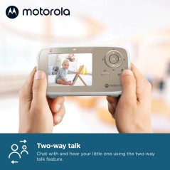 Motorola VM483 Baby Video Monitor 300m FHSS - Gold & White | Secure & Clear Connection